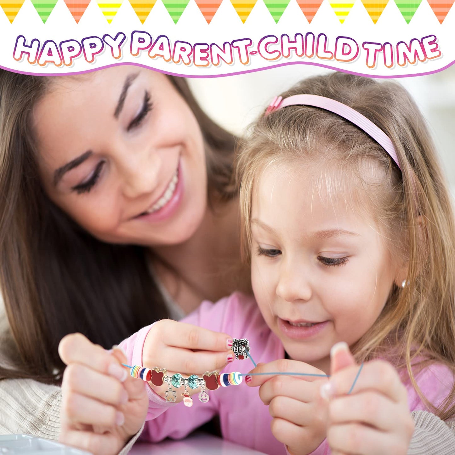 COO&KOO Charm Bracelet Making Kit, A Unicorn Girls Toy That Inspires Creativity and Imagination, Crafts for Girls Ages 8-12 with Jewelry Making Kit Perfect Gifts for 6 7 8 9 10 Girl Self-Expression!