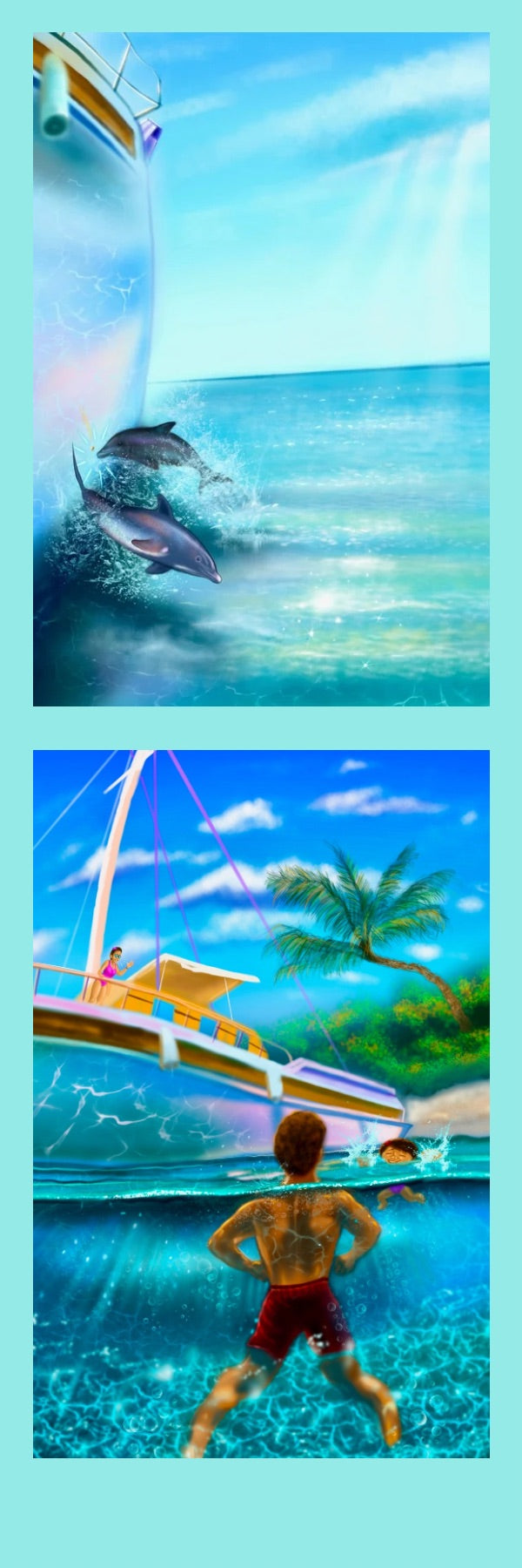 Beautiful Beach Bookmark
