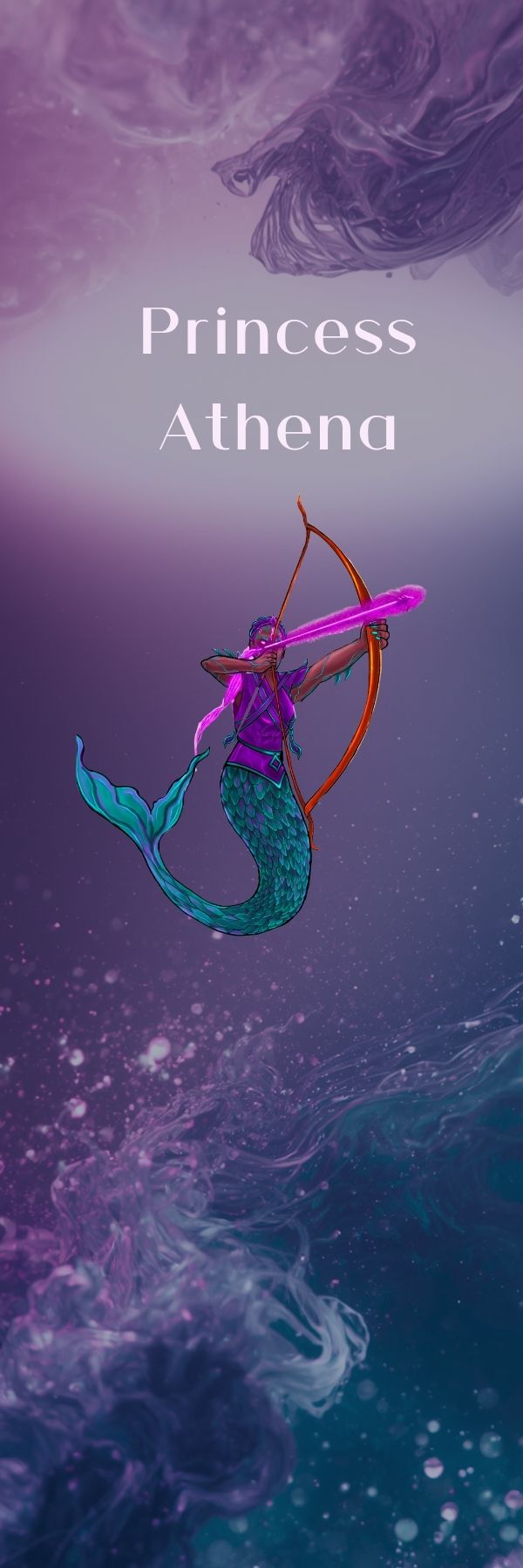 Princess Athena Bookmark (Phebee,Sprinkle, and the underwater Kingdom)