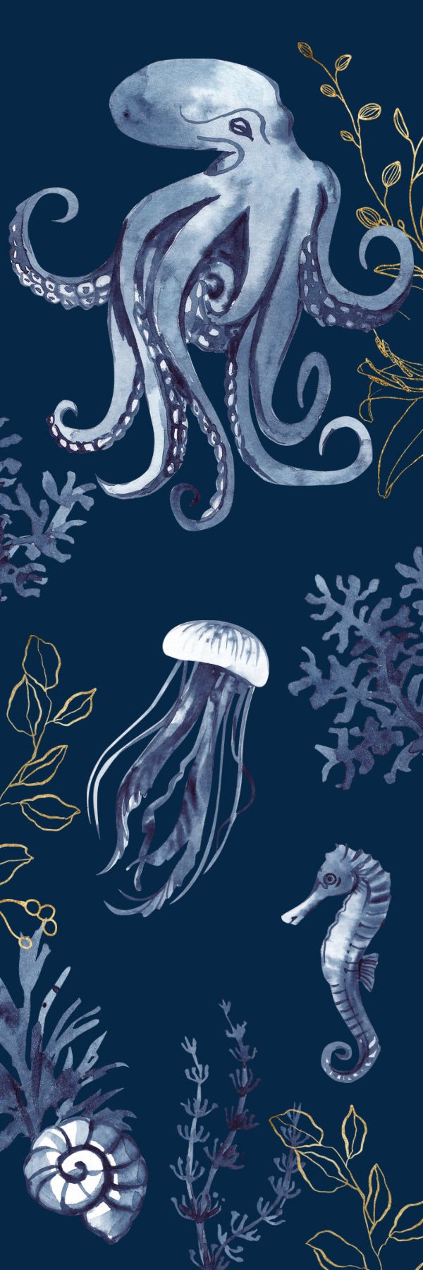 Under the sea Minimilist bookmark