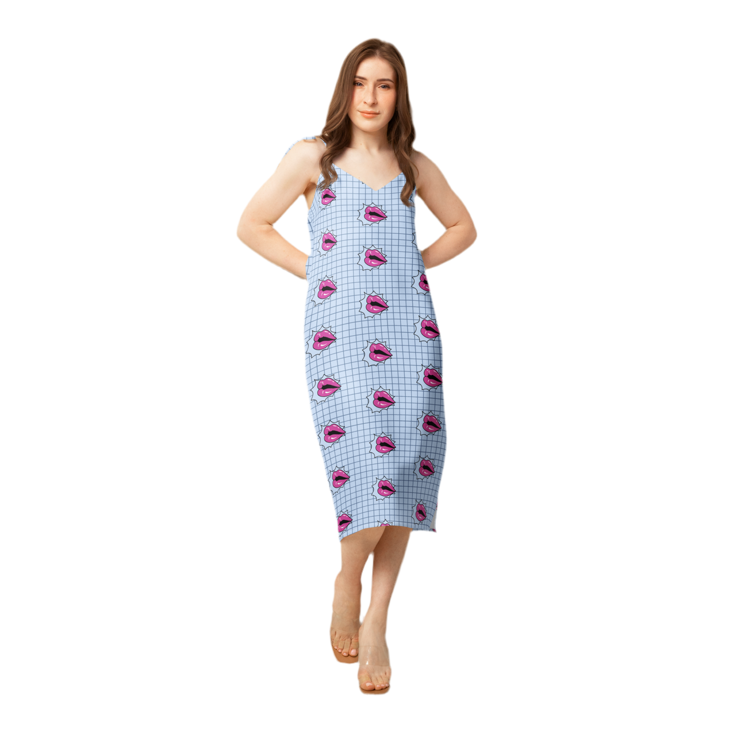 Smack Tie-strap midi dress