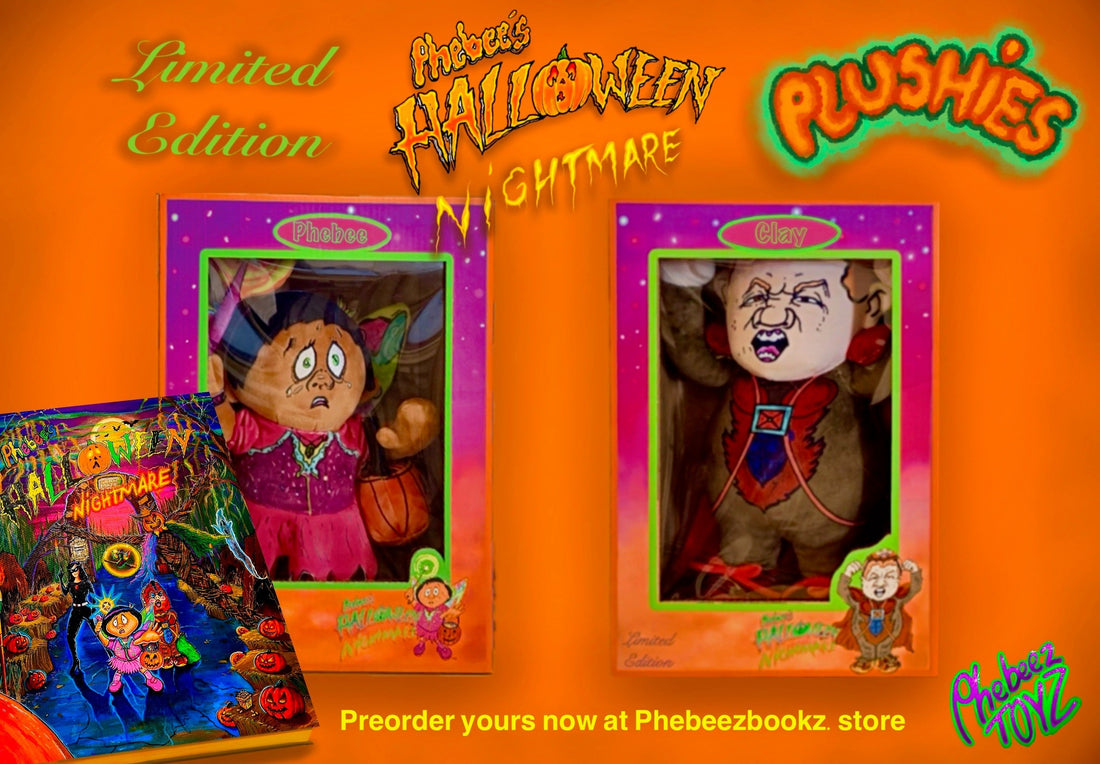 Meet Phebee and Clay from Phebee’s Halloween Nightmare 🕷️
