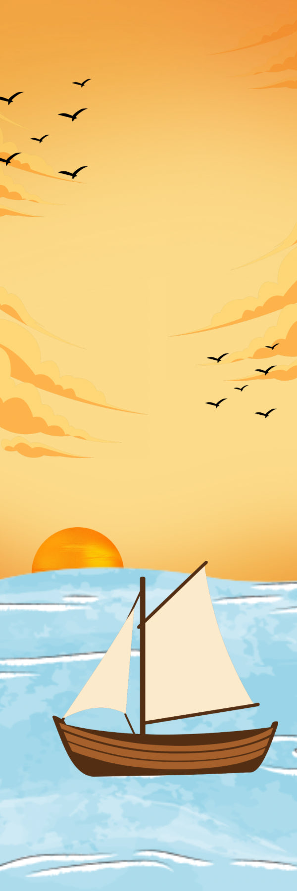 Sailing bookmark