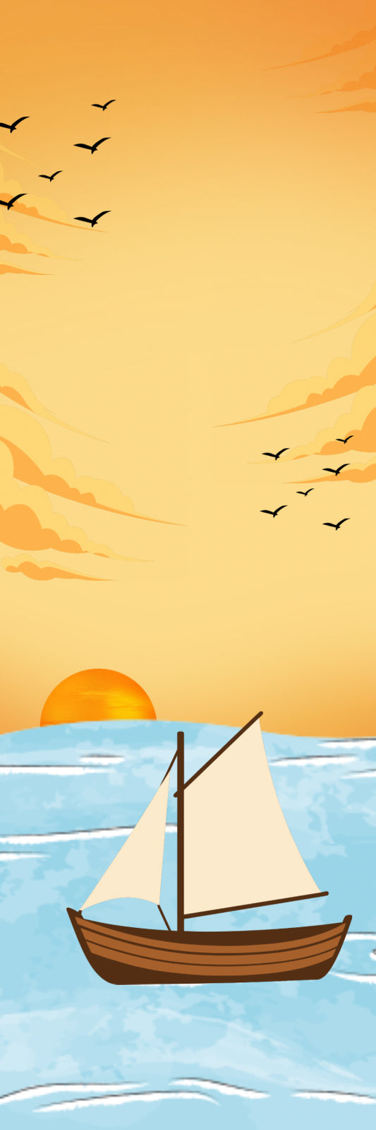 Sailing bookmark