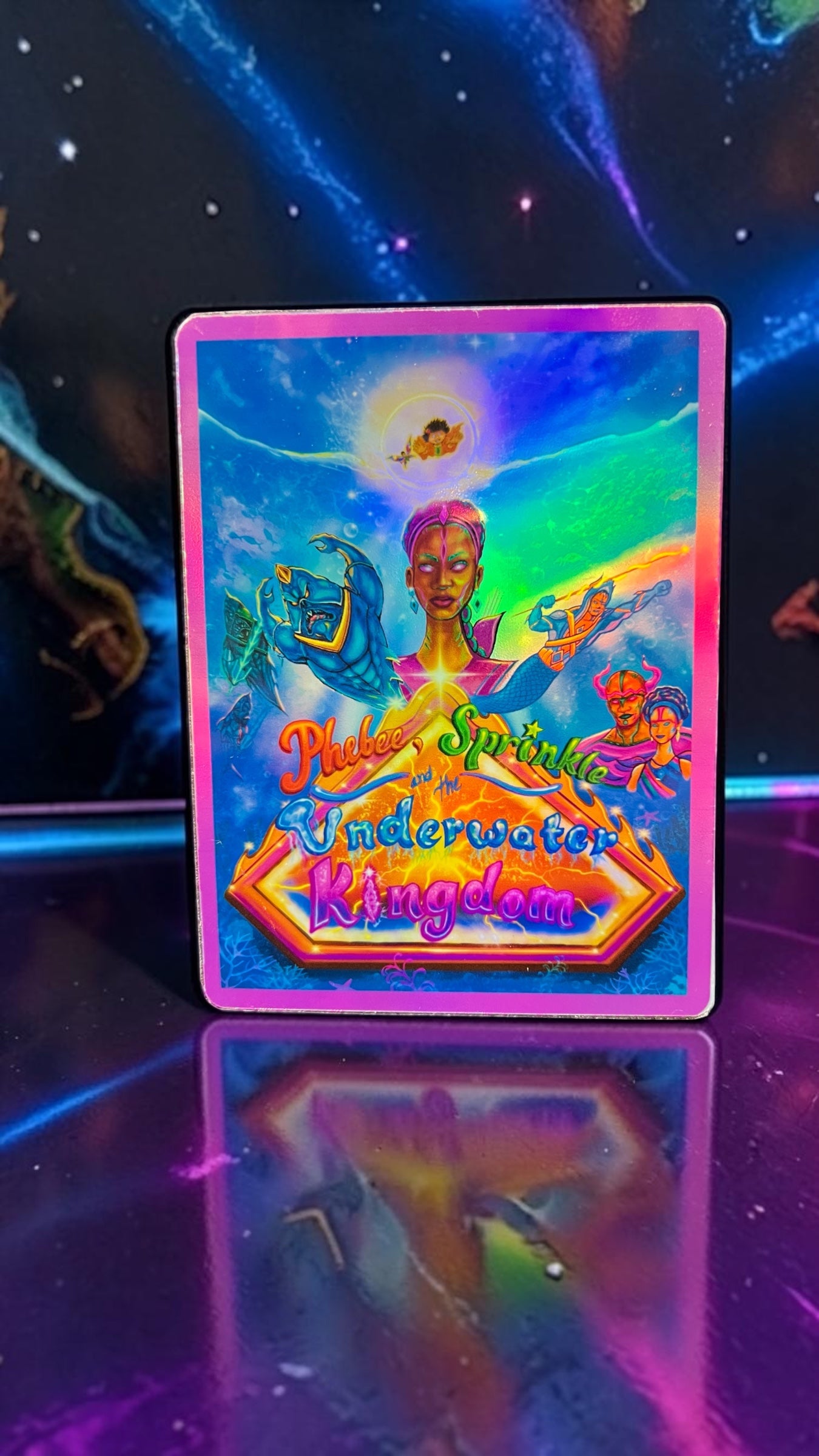 Phebee, Sprinkle, and the Underwater Kingdom Metallic shine Sticker