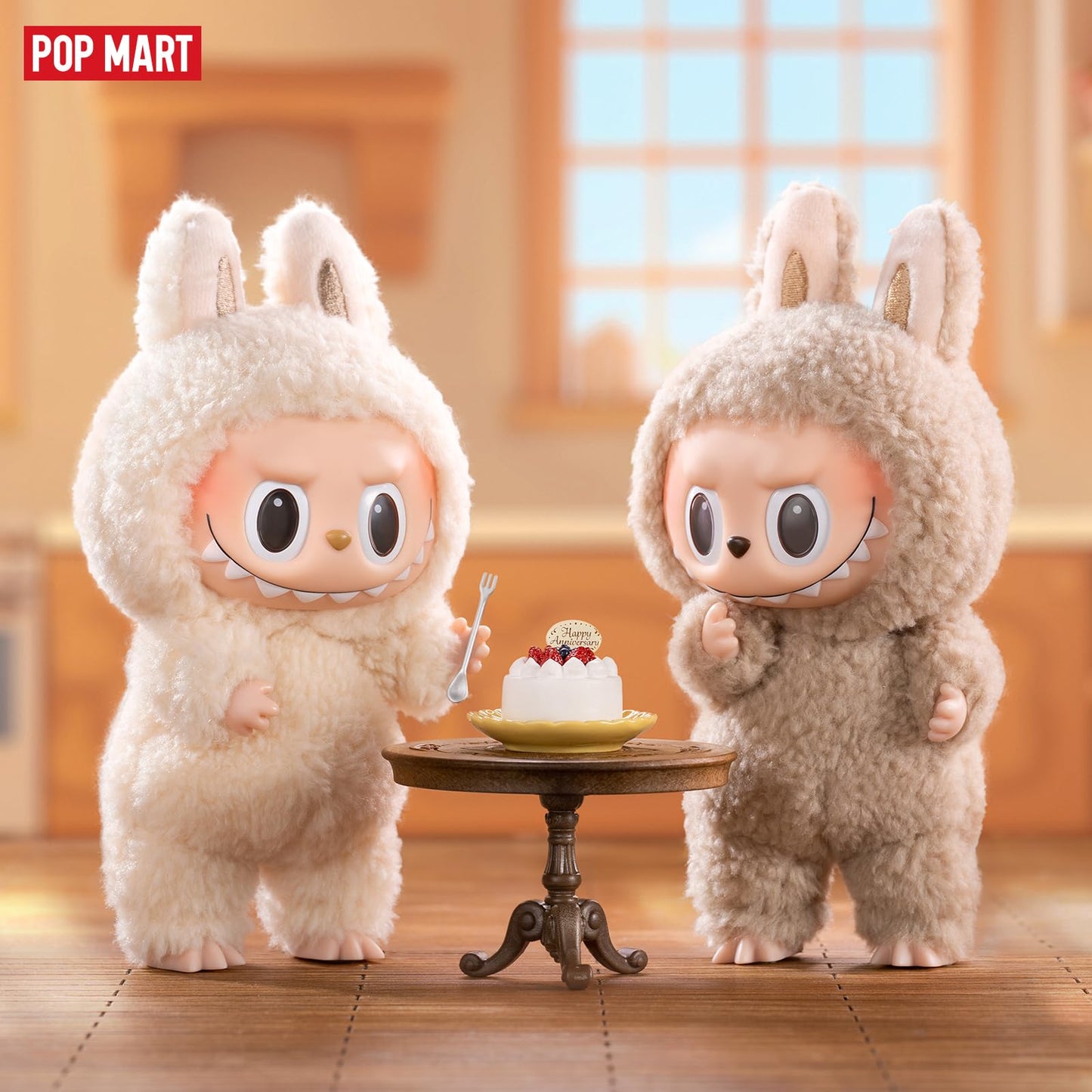 LABUBU POP MART The Monsters - Tasty Macarons Vinyl Face Blind Box, Random Design Action Figures Collectible Toys Home Decorations, Single Box