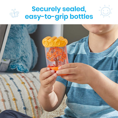 hand2mind Changing Seasons Sensory Tubes, Sensory Fidget Tubes, Learning Weather for Kids, Anxiety Calming Tools, Occupational Therapy Toys, Calm Down Corner Supplies (Set of 4) (95385)
