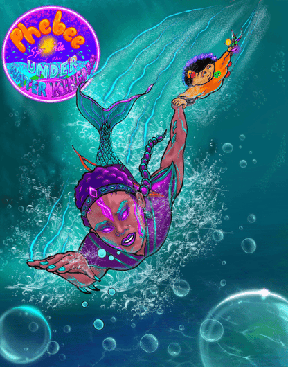 Phebee, Athena, and Sprinkle Rescue Lenticular Magnet 11 x 14 (Phebee, Sprinkle and the Underwater Kingdom)