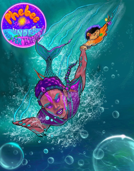 Phebee, Athena, and Sprinkle Rescue Lenticular Magnet 11 x 14 (Phebee, Sprinkle and the Underwater Kingdom)