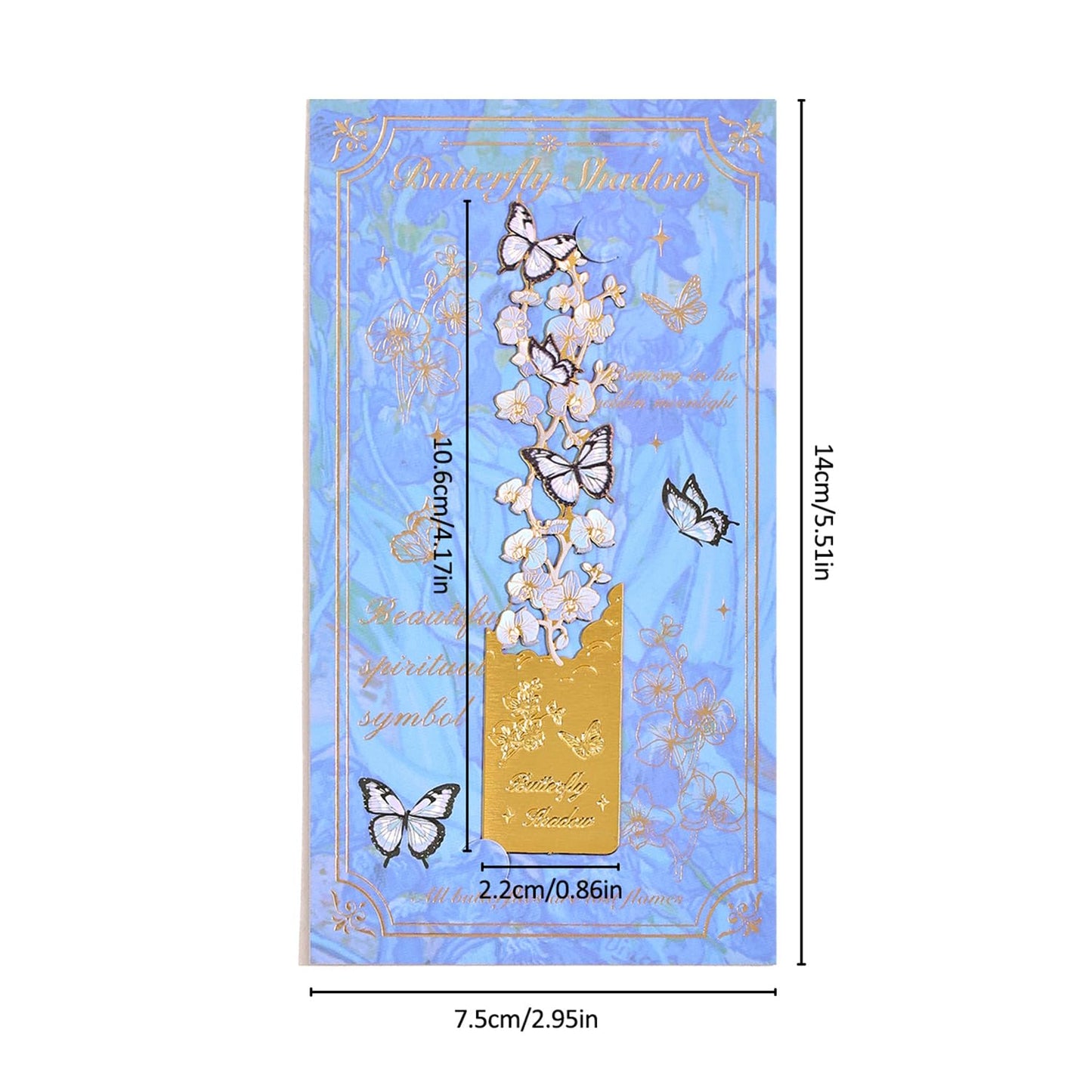 4pcs Metal Bookmarks, Butterfly Flower Theme Pretty Book Marks for Reading Women, Cute Book Markers for Writers, Kids, Teens, Men Readers, Reading Accessories Gifts for Book Lovers