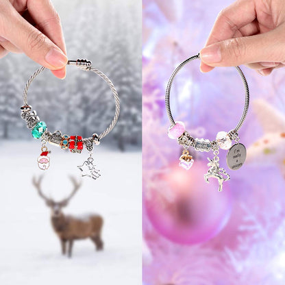 COO&KOO Charm Bracelet Making Kit, A Unicorn Girls Toy That Inspires Creativity and Imagination, Crafts for Girls Ages 8-12 with Jewelry Making Kit Perfect Gifts for 6 7 8 9 10 Girl Self-Expression!