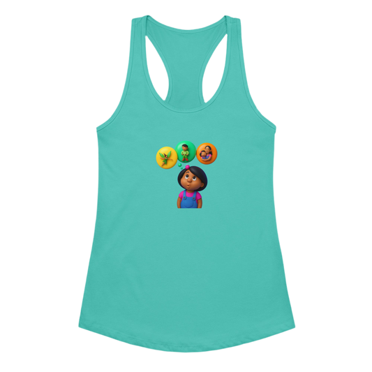 Women’s fitted racerback tank top