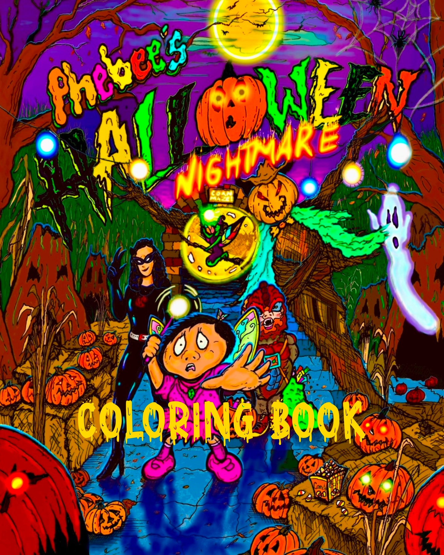 Phebee’s Halloween Nightmare Coloring Book (Paperback)