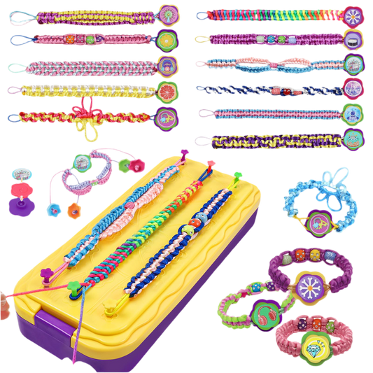 DDAI Arts and Crafts for Kids Age 8-12 Friendship Bracelet Making Kit for Girls - Best Birthday Gifts Ideas for Girl 7 9 10 11 Year Old - Popular Bracelets String Maker Toys Set