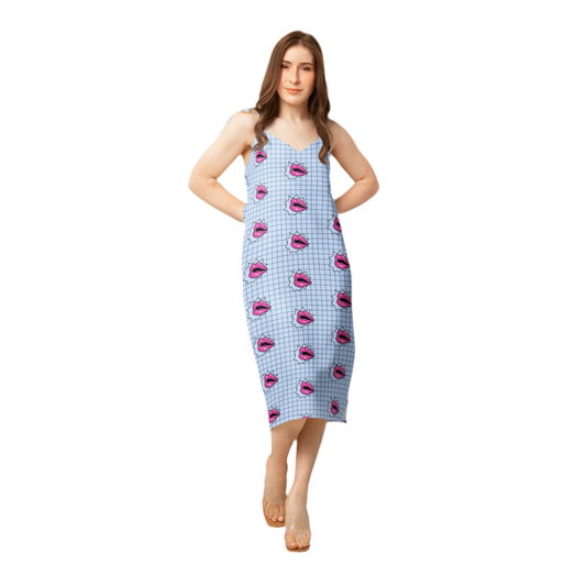 Smack Tie-strap midi dress