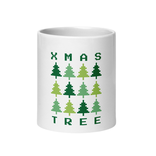 Fa La La White glossy mug