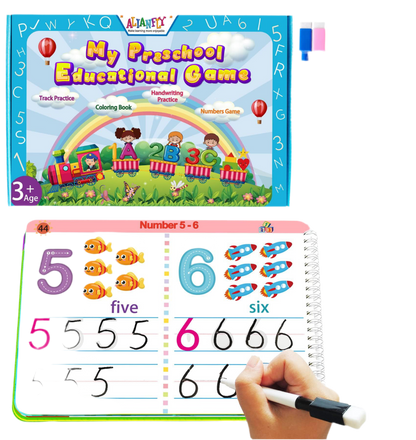 ALIANFLY Preschool Learning Activities Educational Workbook - Toddler Prek Montessori Handwriting Practice Activity Tracing Toys Busy Book for Kids, Autism Learning Materials and ABC Learning Book