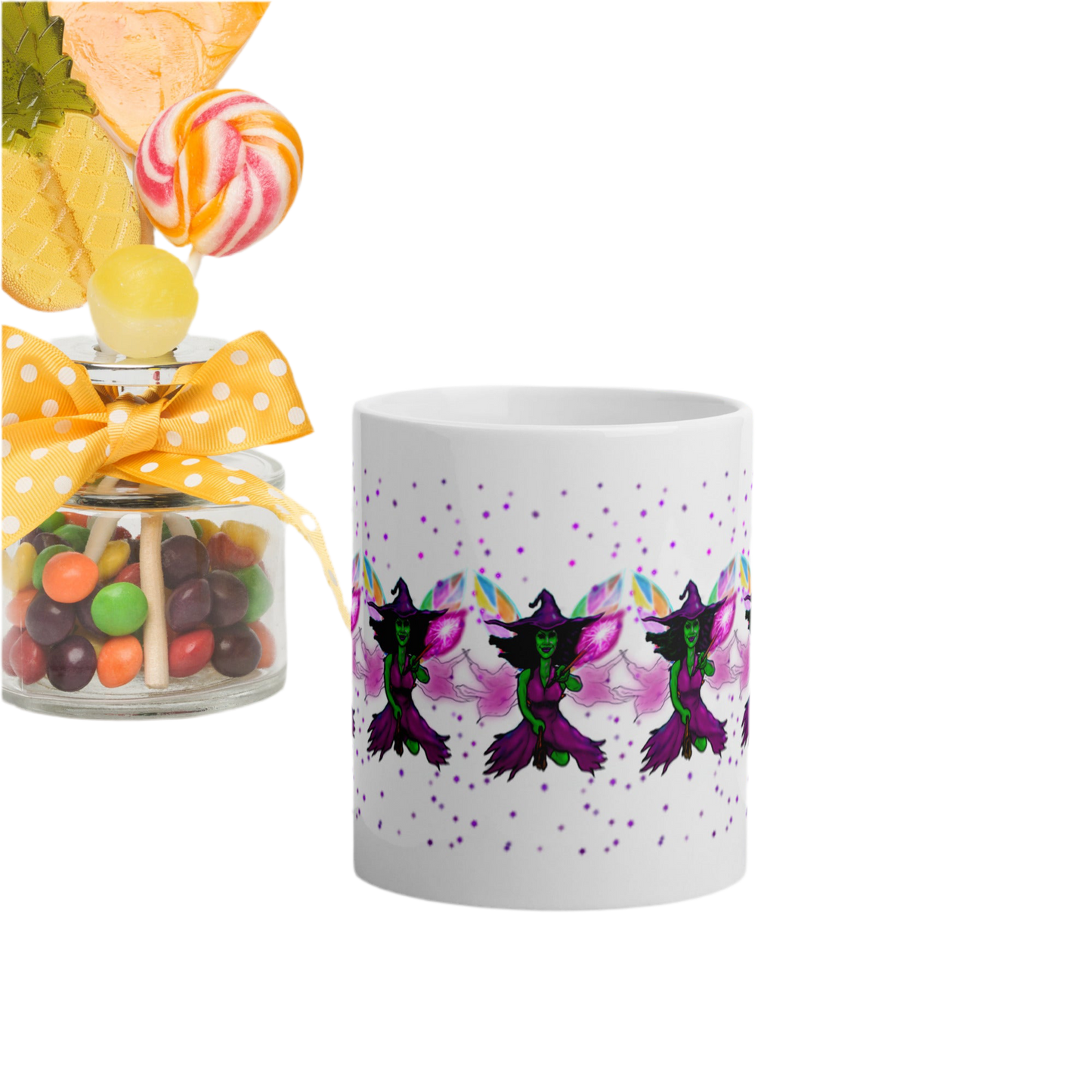 Sprinkle Sprinkle White glossy mug