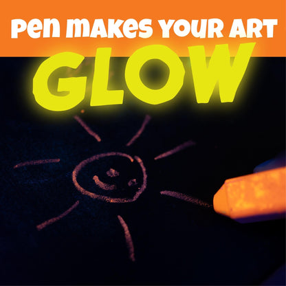 Chuckle & Roar - Glow Chawk! Toy- Outdoor Fun - Great on Any Hard Surface - Glows in the Dark at Night - Ages 4 and Up