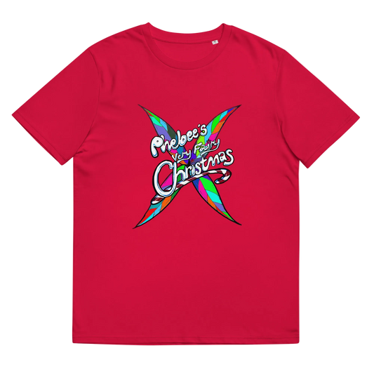 Phebee's Very Fairy Christmas Unisex organic ribbed neck t-shirt