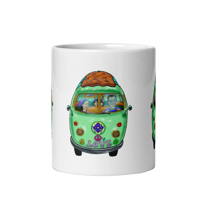 Phebee's Camping Adventure White glossy mug