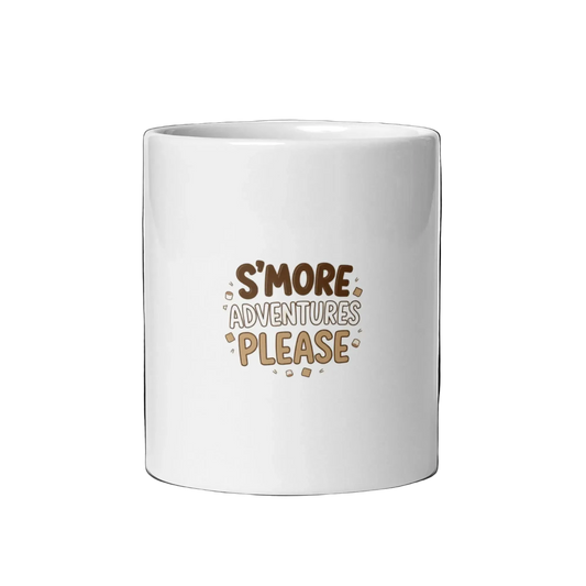 Phebee's Camping Adventure Smore Adventure Please White glossy mug