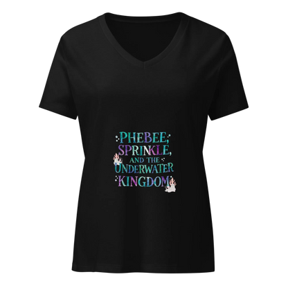 Phebee, Sprinkle and the underwater Kingdom Women’s relaxed v-neck t-shirt